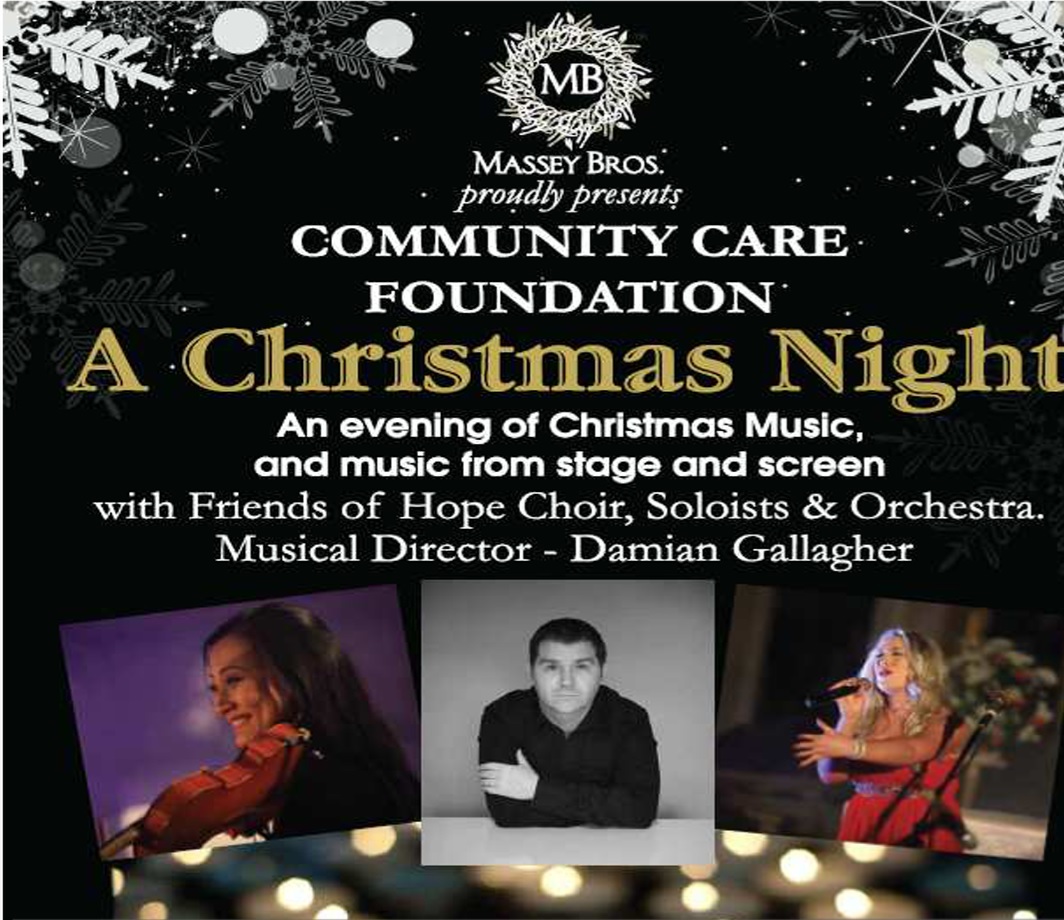 Upcoming concerts in aid of the Community Care Foundation